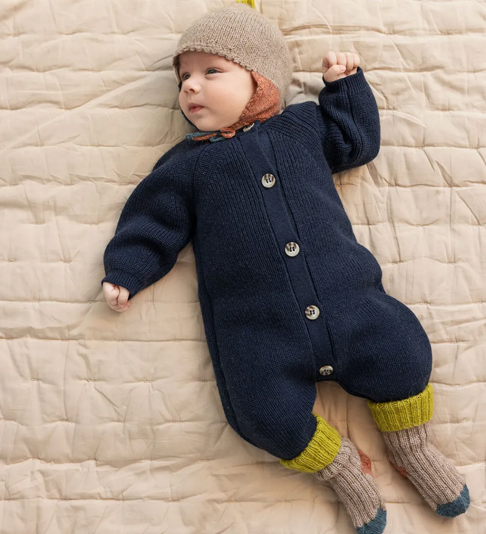 Børn MarMar Babyhjelme|Hue - Uld - Ayasa - Brun/Multifarvet