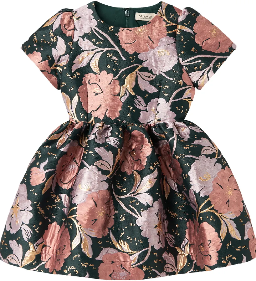 Børn MarMar Kjoler|Juletøj>Kjole - Jacquard - Doreen - Winter Bouquet