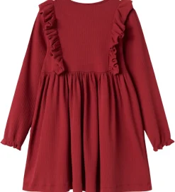 Børn MarMar Kjoler|Juletøj|Kjole - Modal/Rib - Dikte - Hisbiscus Red