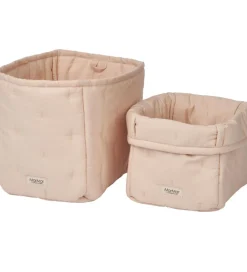 MarMar Kurve|Opbevaringskurve - 2-pak - 25x17/20x15 cm - Beige rose