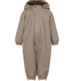 Børn MarMar Regntøj|Regndragt m Fleece - PU - Orion - Brown Stripe