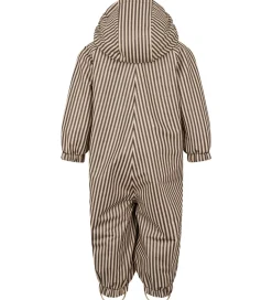 Børn MarMar Regntøj|Regndragt m Fleece - PU - Orion - Brown Stripe
