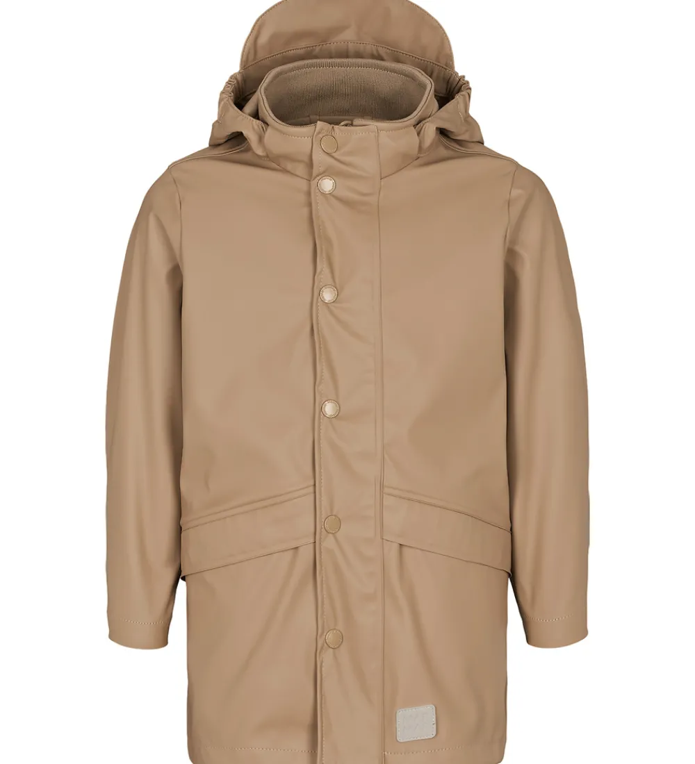 Børn MarMar Regntøj>Regnjakke - PU - October - Sepia Brown