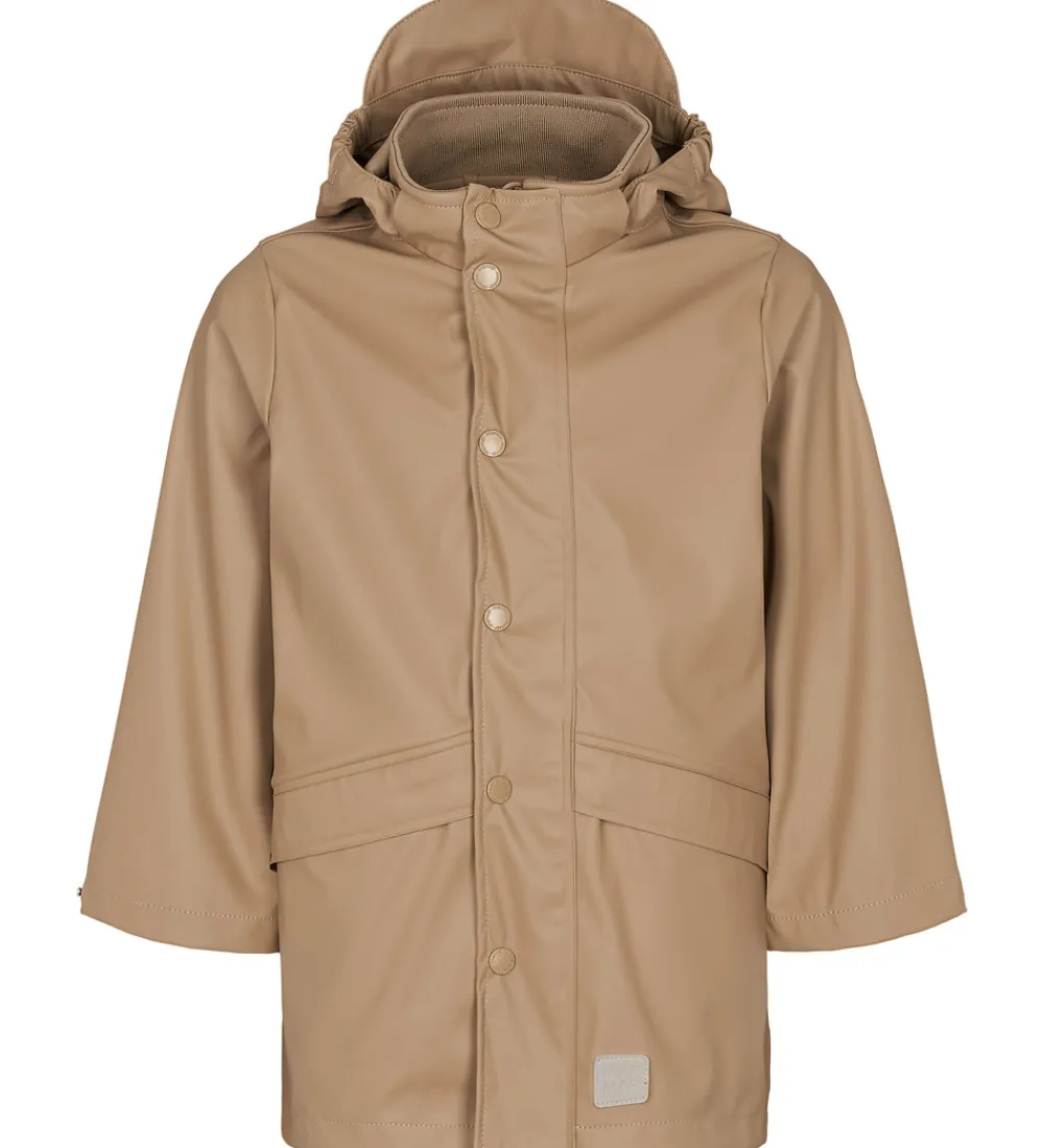 Børn MarMar Regntøj>Regnjakke - PU - October - Sepia Brown