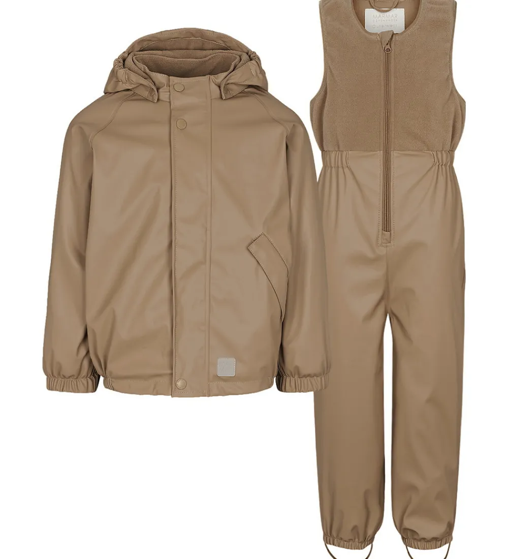Børn MarMar Regntøj>Regntøj m. Fleece - PU - Obo - Sepia Brown