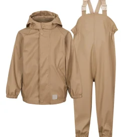 Børn MarMar Regntøj>Regntøj m. Seler - PU - Oddy - Sepia Brown