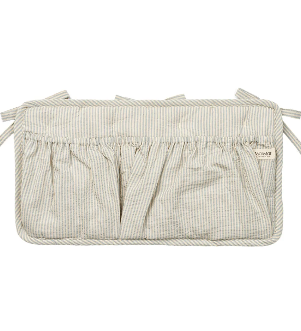 MarMar Sengelommer>Sengelomme - 40x24 cm - Blue Stone Stripe