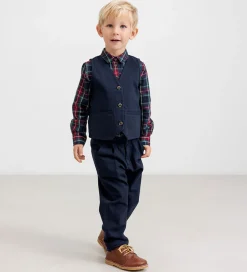 Børn MarMar Skjorter|Juletøj|Skjorte - Tommy - Pilot Navy Check