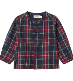 Børn MarMar Skjorter|Juletøj|Skjorte - Totoro - Pilot Navy Check