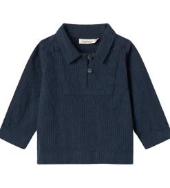 Børn MarMar Skjorter>Skjorte - Tovas - Dark Blue Stripe