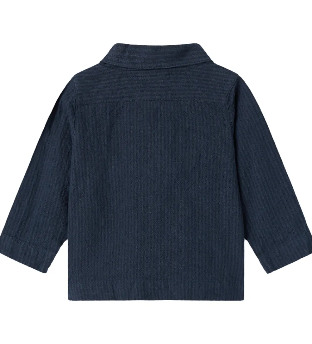Børn MarMar Skjorter>Skjorte - Tovas - Dark Blue Stripe