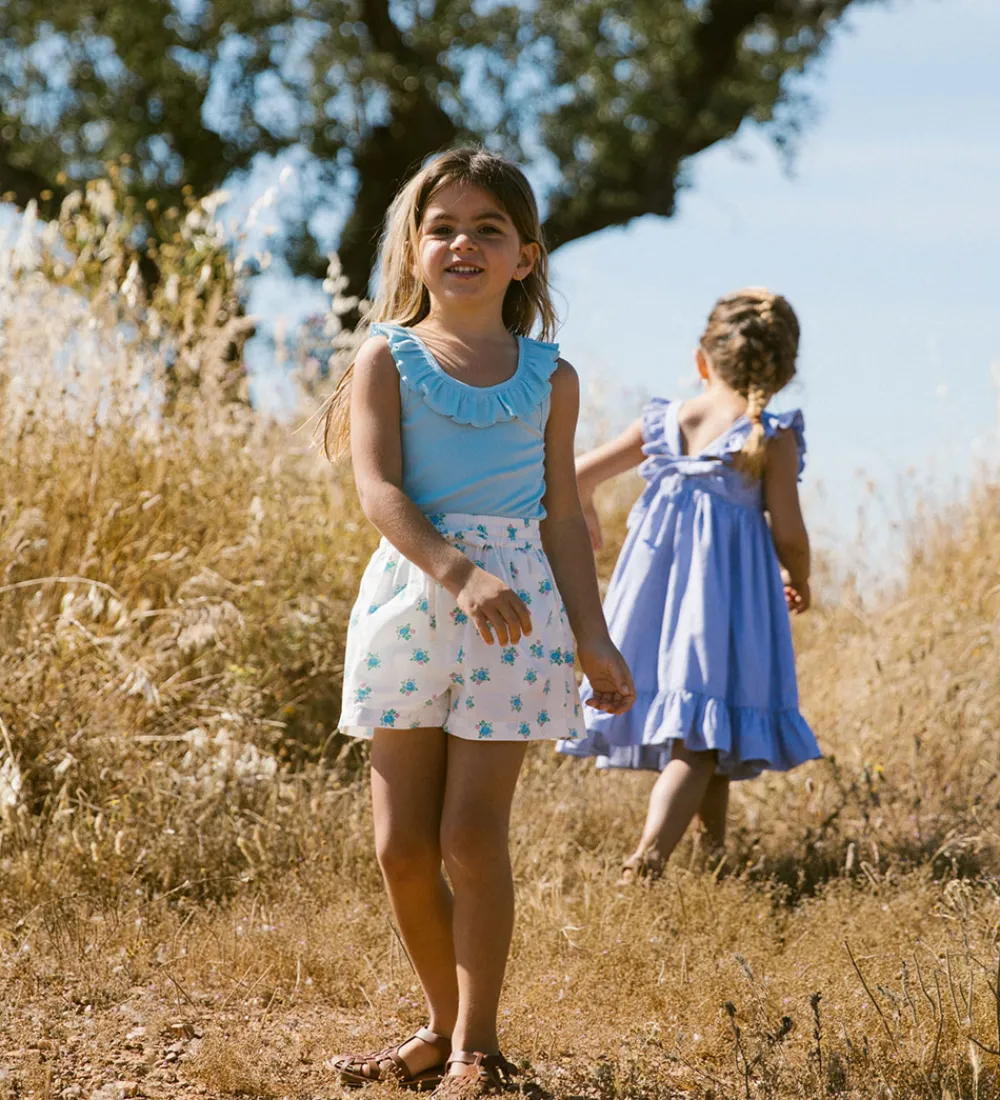 Børn MarMar Toppe>Top - Rib - Modal - Tamar - Heavenly Blue