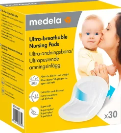 Medela Pleje- Og Toiletartikler|Amning>Ammeindlæg - 30 stk. - Ultra Åndbare