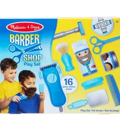 Melissa & Doug Rolleleg|Barber Shop - 16 Dele - Blå