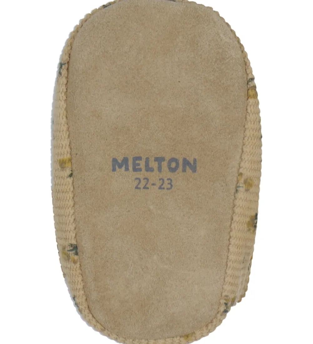 Melton Hjemmesko|Fløjlssko - Floral - Apple Cinnamon