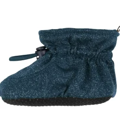 Melton Hjemmesko>Futter - Glitter - Marine