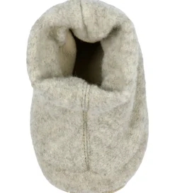 Melton Hjemmesko|Hjemmesko - Uld - Beige Melange