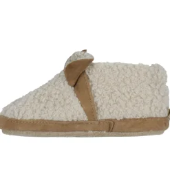 Melton Hjemmesko|Skindfutter - Fuzzy Teddy - Oxford Tan