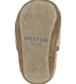 Melton Hjemmesko|Skindfutter - Fuzzy Teddy - Oxford Tan