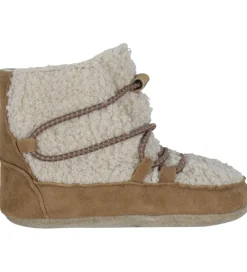 Melton Hjemmesko|Skindfutter - Hiking Teddy - Oxford Tan