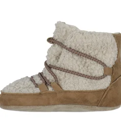 Melton Hjemmesko|Skindfutter - Hiking Teddy - Oxford Tan