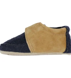 Melton Hjemmesko|Skindfutter - Marine