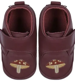 Melton Hjemmesko|Skindfutter - Mushroom - Bordeaux