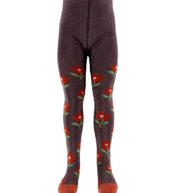 Børn Melton Strømpebukser|Strømpebukser - Glimmer - Hortensia m. Glimmer