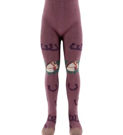 Børn Melton Strømpebukser|Strømpebukser - Lucky Horse - Grape Shake