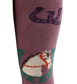 Børn Melton Strømpebukser|Strømpebukser - Lucky Horse - Grape Shake