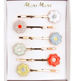 Meri Meri Hårspænder|Hårnåle - 6-pak - Emalje - Daisy - 5,5 cm - Blomster