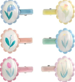 Meri Meri Hårspænder|Hårspænder - 6-pak - 4 cm - Flower Cameo