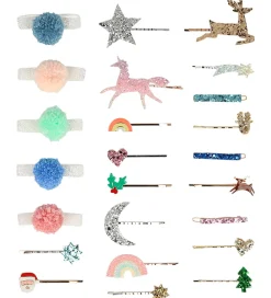 Meri Meri Julekalender>Julekalender - Hårpynt - 24 Låger