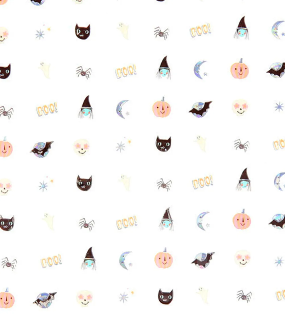 Meri Meri Halloween|Negle Klistermærker - 200 Stk - Halloween