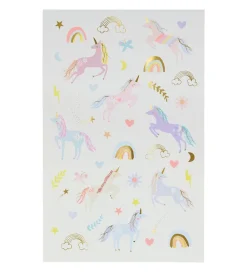 Meri Meri Sminke>Tatoveringer - Unicorn Tattoo Sheet