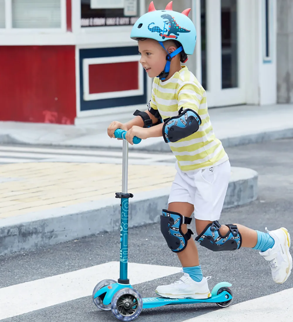 Børn Micro Børnesikkerhed|Cykelhjelme>Hjelm - 3D Scootersaurus