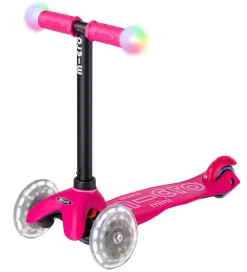 Micro Løbehjul|Løbehjul>Løbehjul - Mini2grow Deluxe Magic LED - Pink