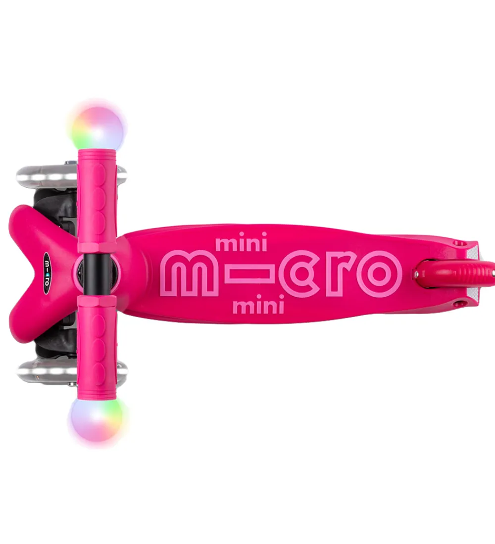 Micro Løbehjul|Løbehjul>Løbehjul - Mini2grow Deluxe Magic LED - Pink