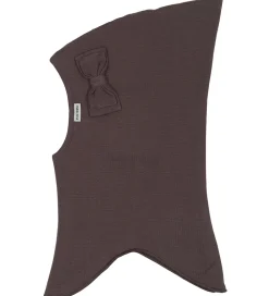 Børn Mikk-Line Elefanthuer>Elefanthue - 2-lags - Raisin m. Sløjfe