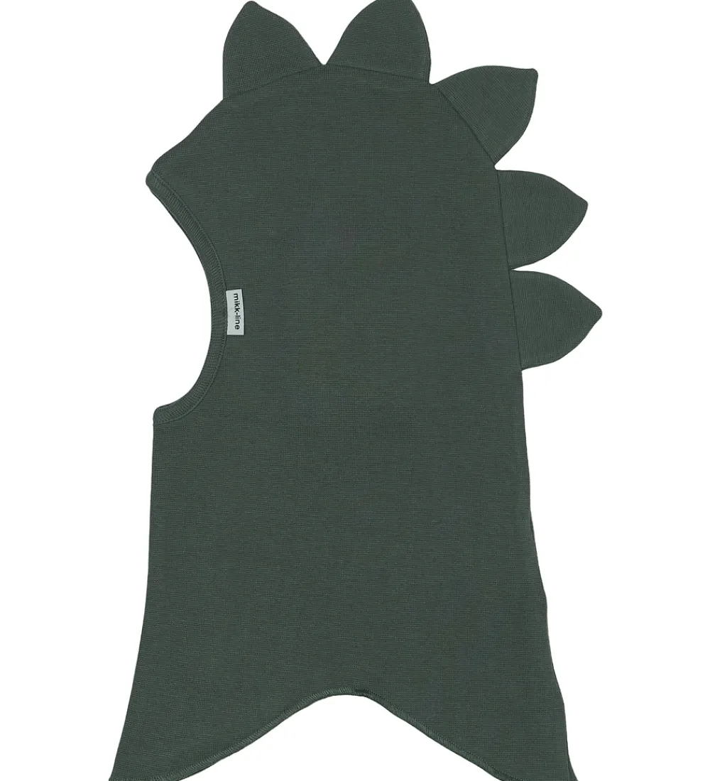 Børn Mikk-Line Elefanthuer|Elefanthue - 2-lags - Balsam Green m. Dinotakker