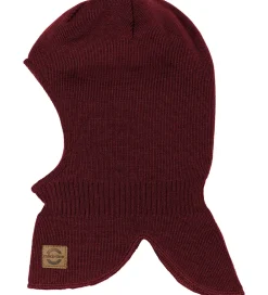 Børn Mikk-Line Elefanthuer>Elefanthue - Strik - Uld/Akryl - 2-lags - Rum Raisin