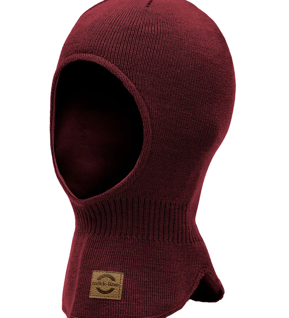 Børn Mikk-Line Elefanthuer>Elefanthue - Strik - Uld/Akryl - 2-lags - Rum Raisin