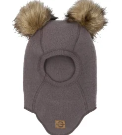 Børn Mikk-Line Elefanthuer|Elefanthue - Uld - 1-lags - Sparrow m. Kvaster