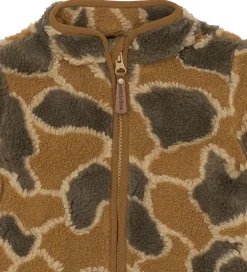 Børn Mikk-Line Fleece|Fleecejakke - Burlwood m. Camouflage