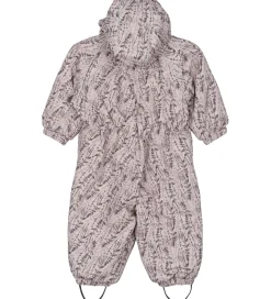 Børn Mikk-Line Flyverdragter|Flyverdragt - AOP Floral - Cloud Gray