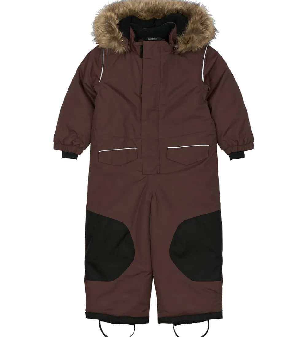 Børn Mikk-Line Flyverdragter|Flyverdragt - French Roast
