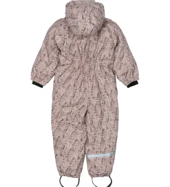 Børn Mikk-Line Flyverdragter|Flyverdragt - PU - Recycled - Cloud Gray m. Print