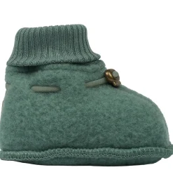 Mikk-Line Hjemmesko|Futter - Uld - Balsam Green