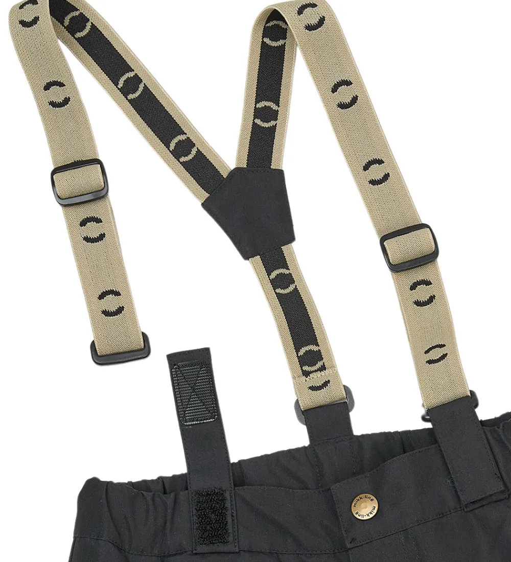 Børn Mikk-Line Skibukser|Skibukser>Skibukser m. Seler - Recycled - Sort