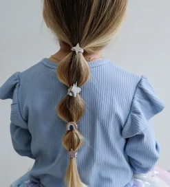 Mimi & Lula Hårpynt|Hårelastikker>Hårelastikker - 8-pak - Mini Unicorn Celeste